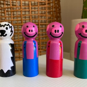 The Three Little Pigs Story Peg Dolls
