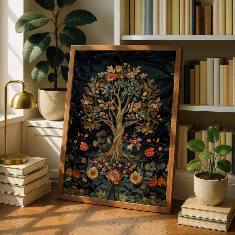 William Morris Tree of Life Art | Mother's Roots Print | Floral Mother ...
