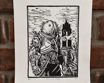 Such Is Our Calling - Cronos: The New Dawn inspired limited-edition linocut print