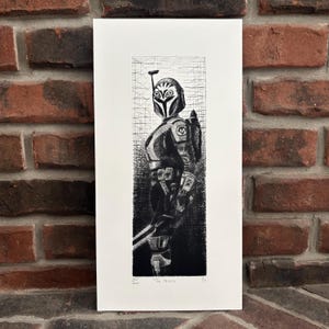 The Heiress - Bo Katan Drypoint Print