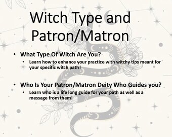 Your Witch Type & Patron Deity Identification