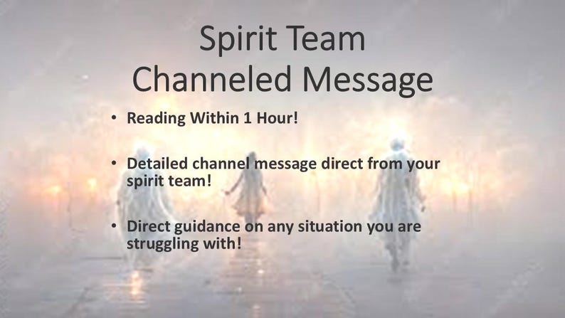 Channeled Spirit Guide Message image 1