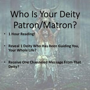 Patron/Matron Deity Identification and Message! | 1 Hour! | No Tools!