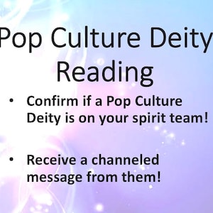 Pop Culture Deity Reading