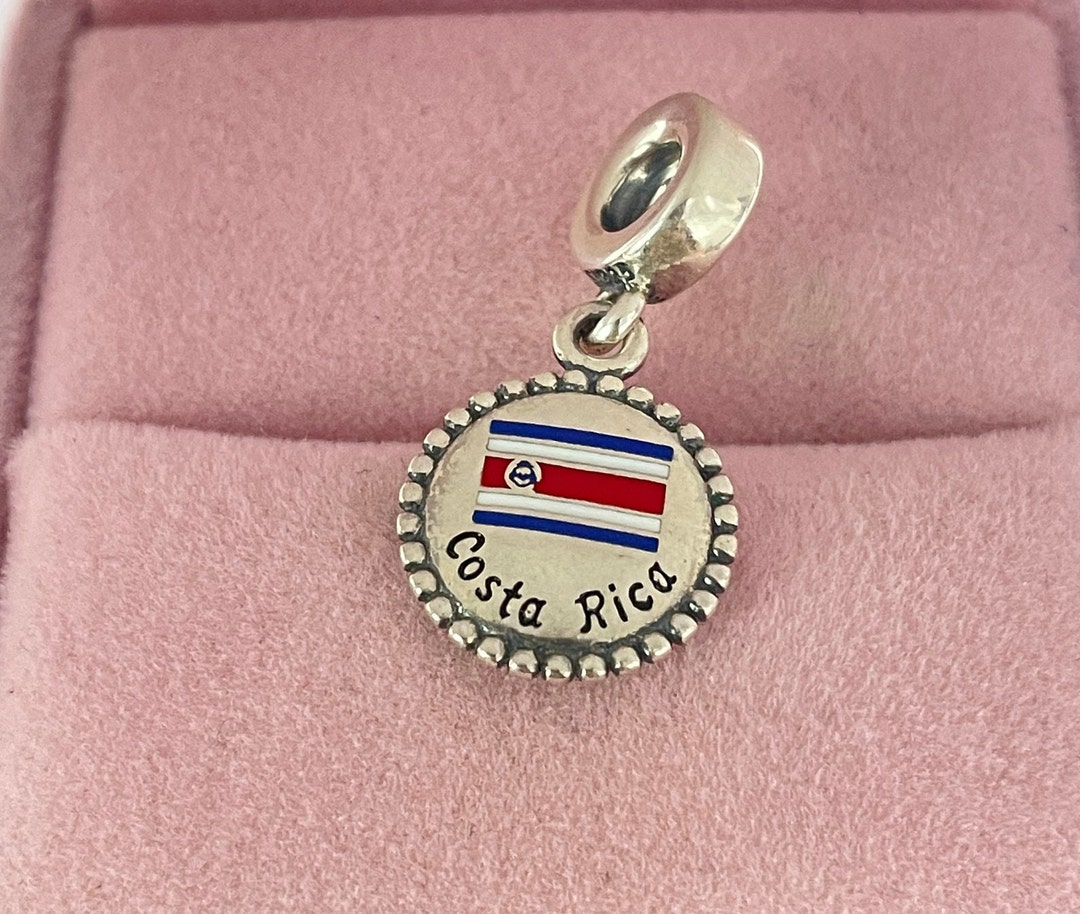 PANDORA Special Costa Rica Flag Exclusive Pendant S925 Sterling Silver