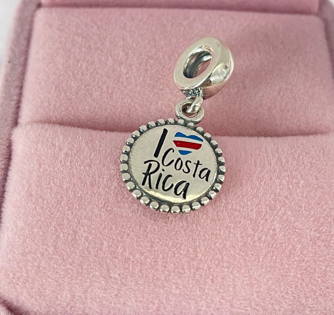 Pandora I Love Costa Rica Exclusive Dangle Charm, S925 Sterling Silver
