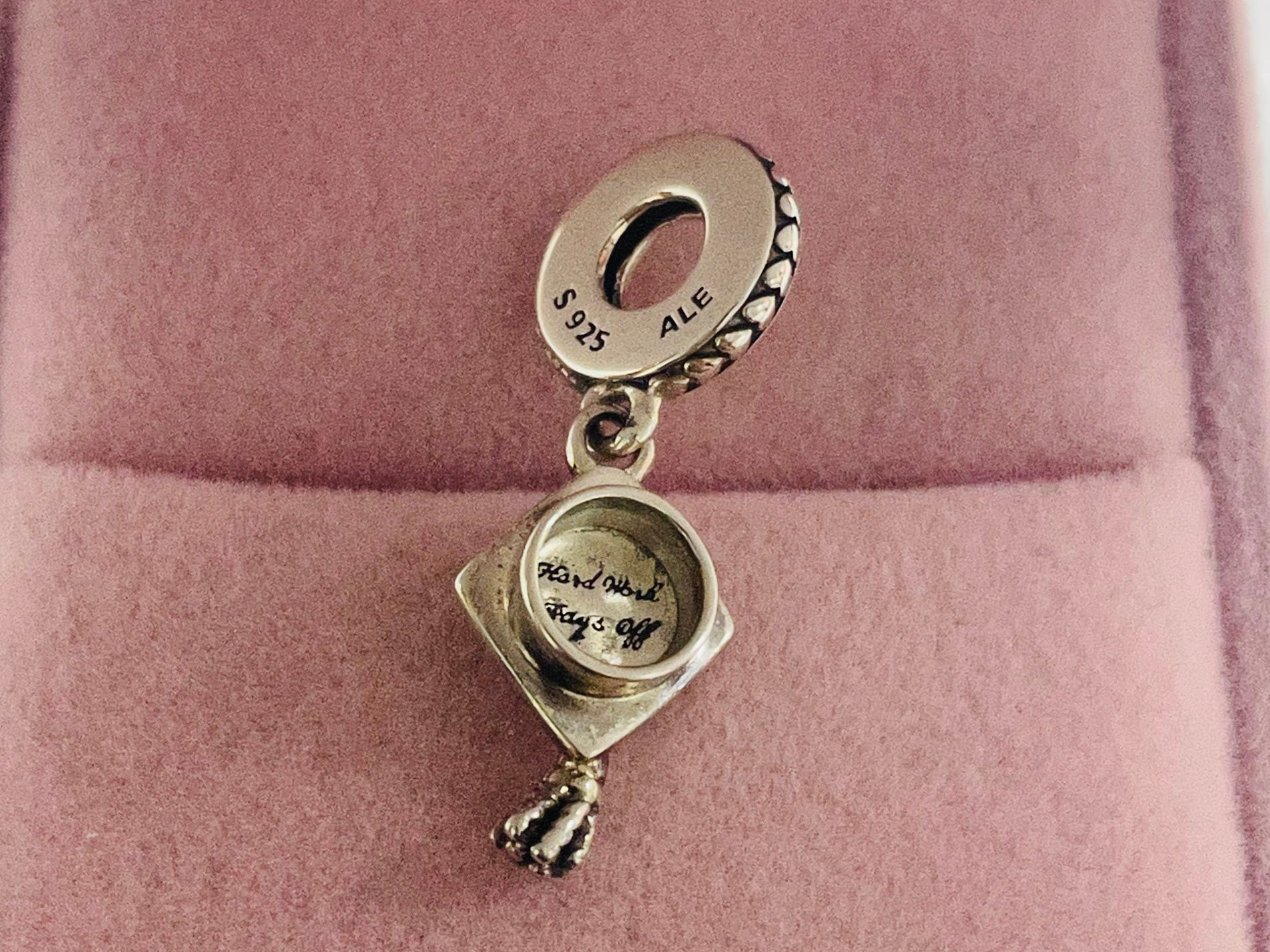 Pandora cap discount and gown charm