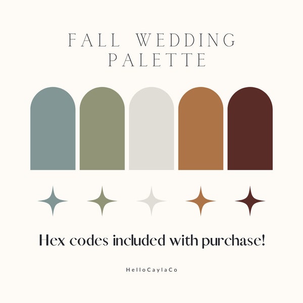 Fall Wedding Color Palette 2023