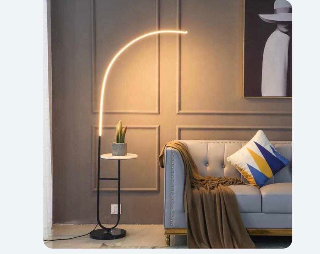 Floor lamp arched gold deals