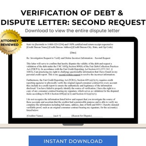 SEGUNDO Modelo de Carta de Disputa de Crédito, Carta de Reparação de Crédito, Carta de Disputa de Dívida, Carta de Remoção de Pagamento Atrasado