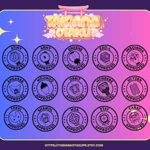 Arte de sello aprobado por Kpop