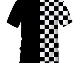Dots black white T-shirt shirt top new gift shirt Cloth