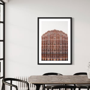 Openmindedness - Indian Scenery Photography Wall Art Print. Tall Views of Hava Mahal. Jaipur Rajasthan. India Poster, Decor, Travel, Gifts