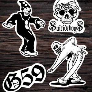 Suicideboys Sticker, g59 skull, SB , emo rap music