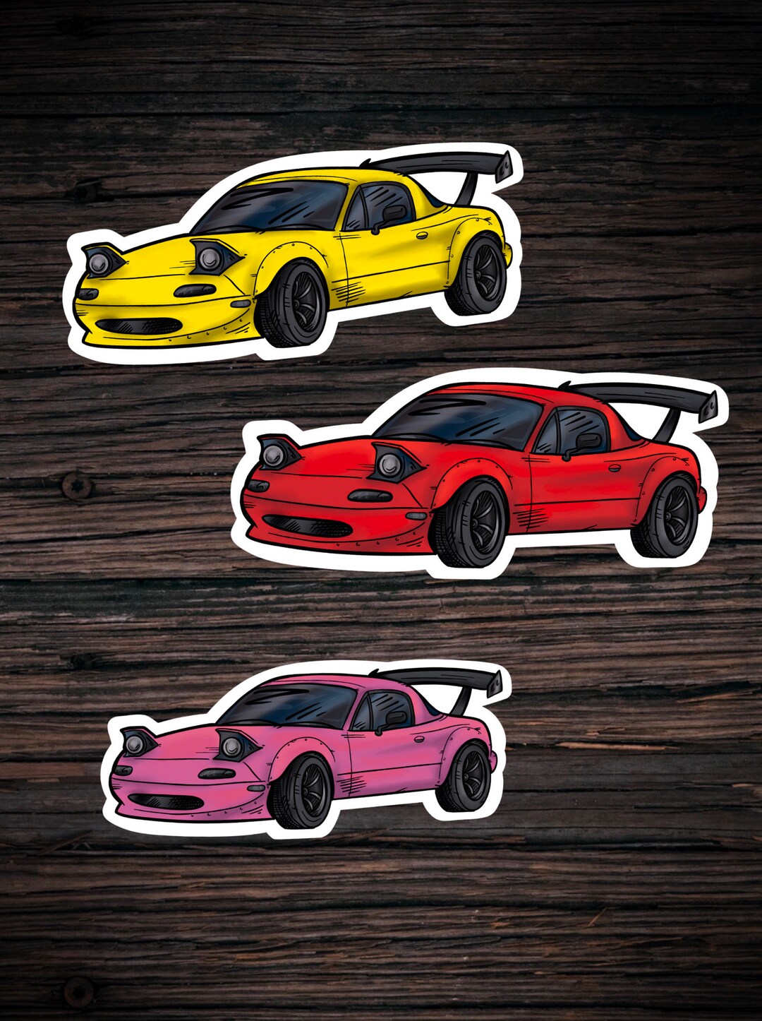 Miata Sticker Miata Car Sticker Custom Car Sticker Etsy
