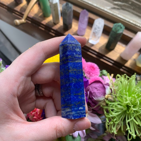 Lapis lazuli Crystal Tower 3.5 inch - 4 inch