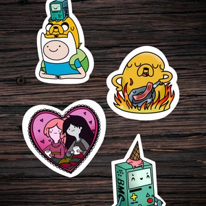 Cute Nostalgic cartoon Sticker Pack, 4 count sticker set