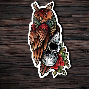 50 Owl Skull Tattoo Designs For Men  Cool Ink Ideas
