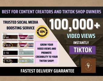 100,000 Views Social Media Booster Digital Marketing For Increase Tiktok Views Business Branding Ideas Social Media Flyer Social Media Views