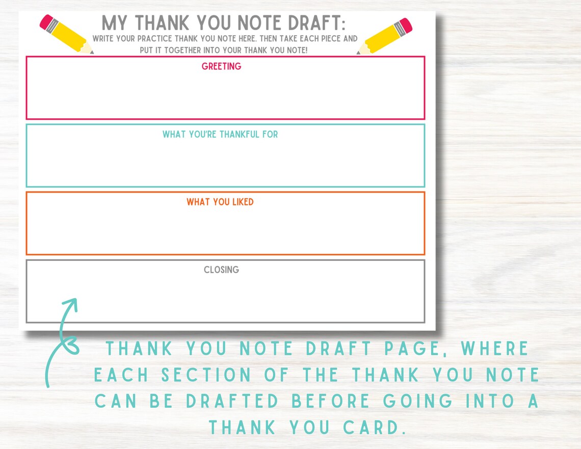 Thank You Note How to Write a Thank You Card Guide for Thank You Note ...
