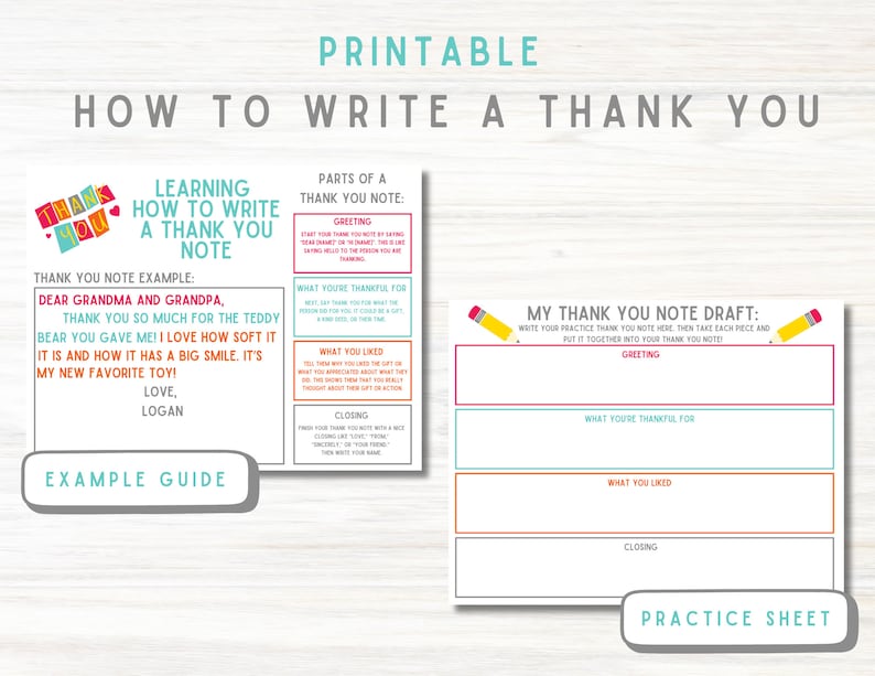 Thank You Note How to Write a Thank You Card Guide for Thank You Note ...