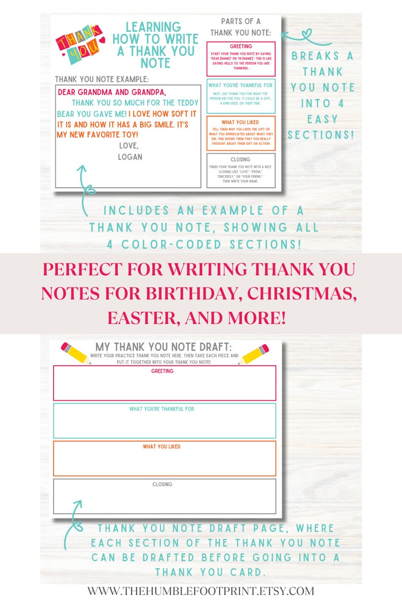 Thank You Note How to Write a Thank You Card Guide for Thank You Note ...