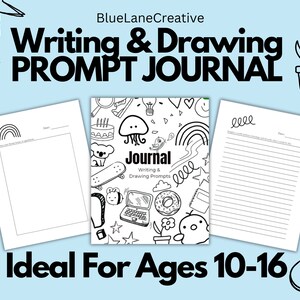 Writing & Drawing Prompt Journal