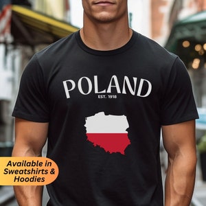 Poland Flag Shirt, Polish Heritage Sweatshirt, Polska Map T-shirt, Polskie Pride Tee, Cute Polen Hoodie, Polish Gifts