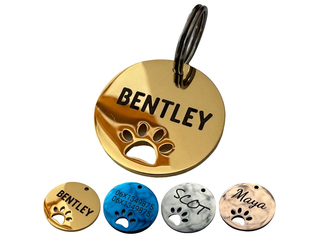 Paw Print Medal for Dog Medal for Cat Personalized Medal - Etsy