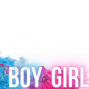 Oh' Baby Gender Reveal superposición, cabina de fotos 360, plantilla de cabina 360, Canva, plantilla de Canva editable, plantilla de baby shower, baby shower