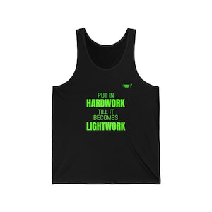 Gym Tank Top for Hard Workers, Fitness Enthusiasts, Muscle Men & Women, Workout Shirt, Fitness Apparel