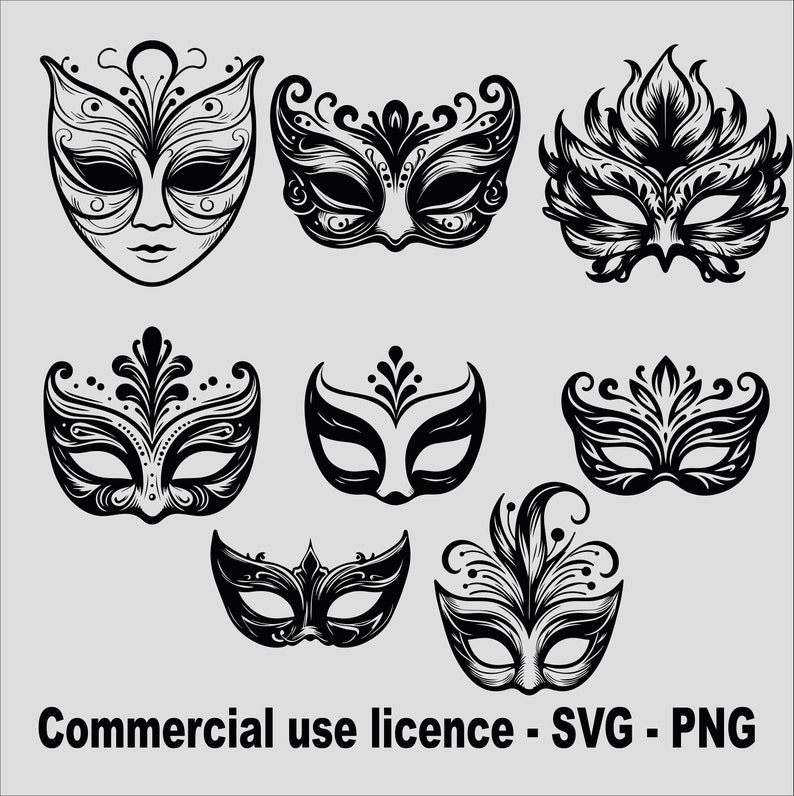 Masquerade Bundle Svg, Carnival Mask Svg Bundle, Funny Shirt Design ...