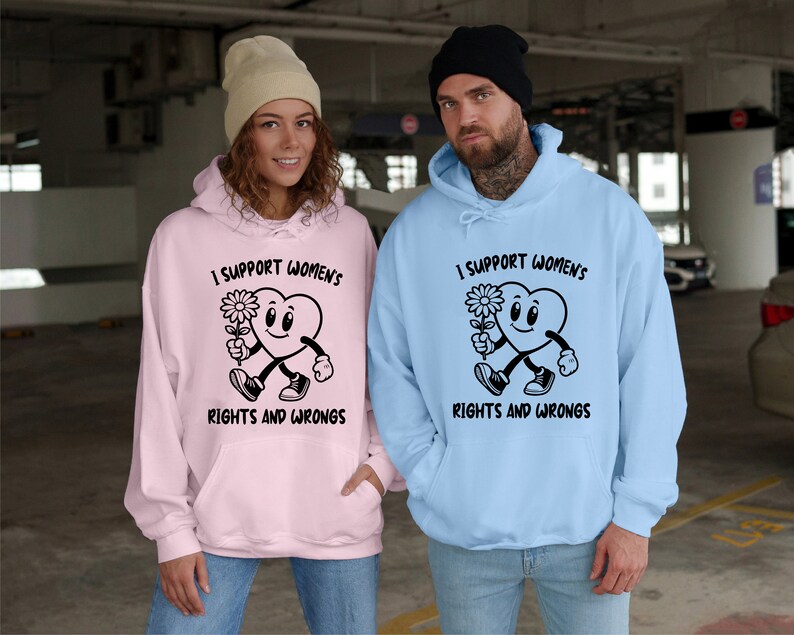 I Support Women's Rights and Wrongs Svg, Women's Rights Svg, Funny Heart Design Png, Feminism Svg, Funny Women Png, Commercial Use image 5