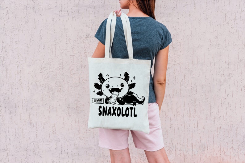 Axolotl Svg, Divertente Axolotl Png, Carino Axolotl Svg per il design della camicia, Axolotl Lover Svg, Cricut Axolotl Svg in bianco e nero, Uso commerciale immagine 6