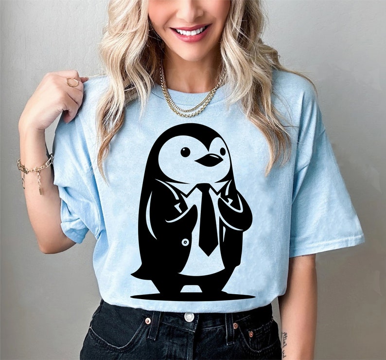 Penguin Svg Bundle, Cute Penguin Png, Penguin Silhouette Clipart, Cool Penguin Svg, Penguin Png, Penguin Svg Black and White, Commercial Use image 9