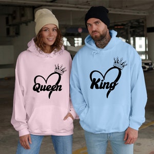 King and Queen Couple Pvg, Queen and King Svg, Best Couple Shirt Svg, Valentine’s Day Png, Cricut SVG Black and White Print, Commercial Use