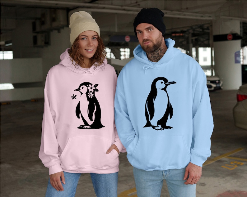 Penguin Svg Bundle, Cute Penguin Png, Penguin Silhouette Clipart, Cool Penguin Svg, Penguin Png, Penguin Svg Black and White, Commercial Use image 6