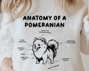 Anatomy Of A Pomeranian Svg, I Hear You I'M Just Not Listening Svg, Dog Png, Cricut Pomeranian Dog Svg Black And White Print, Commercial Use