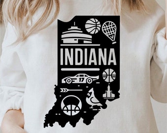 Indiana Svg, State Svg, State Png, Indiana Outline, Indiana Shirt Design, Indiana Png, Indiana Svg Black and White, Commercial Use
