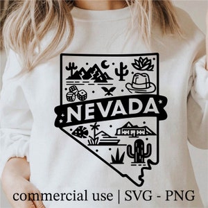 Nevada Druck, Nevada Cricut, Nevada Umriss, Nevada Shirt Design, Bundesstaat Png, Nevada Png, Nevada Druck schwarz weiß, kommerzielle Nutzung