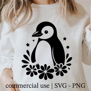 Penguin Svg Bundle, Cute Penguin Png, Penguin Silhouette Clipart, Cool Penguin Svg, Penguin Png, Penguin Svg Black and White, Commercial Use image 5