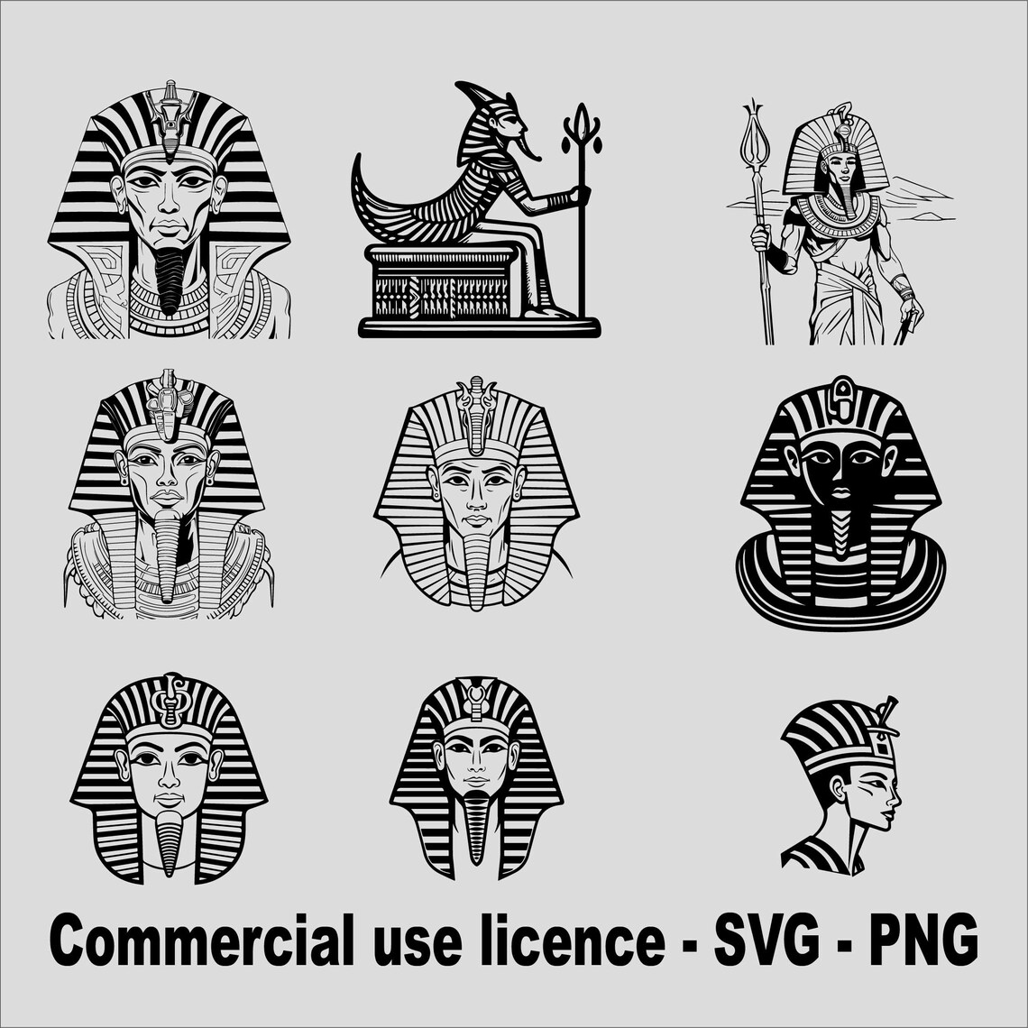 Egyptian Svg Bundle, Egypt Png Bundle, Egyptian Symbols Sings Svg ...
