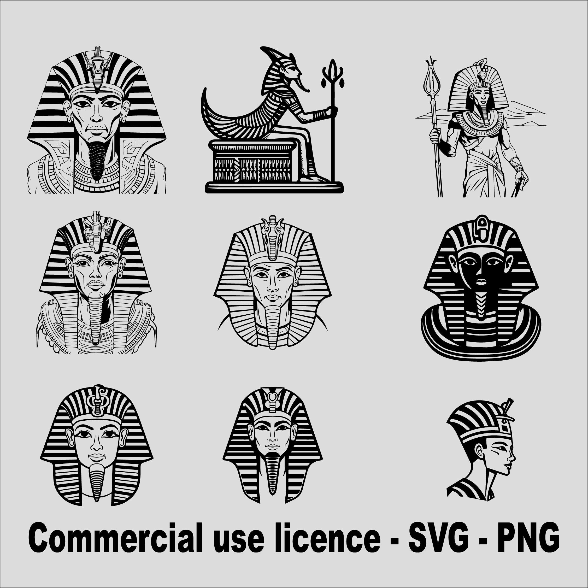 Egyptian Svg Bundle, Egypt Png Bundle, Egyptian Symbols Sings Svg ...