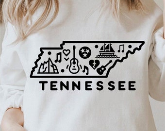 Tennessee Svg, State Svg, Tennessee Outline, Tennessee Shirt Design, State Png, Tennessee Png, Tennessee Svg Black and White, Commercial Use