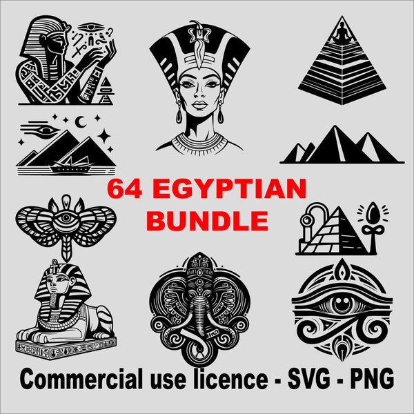 Egyptian Svg Bundle, Egypt Png Bundle, Egyptian Symbols Sings Svg, Osiris Svg, Cricut Egyptian God Svg, Ra Eye Svg, Commercial Use
