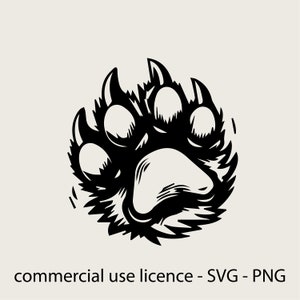 Wolf Paw Svg, Wolf Paw Png, Wolf Paws Silhouette Png, Cricut Wolf Paw Svg, Wolf Paws Svg Black And White Prints, Commercial Use License