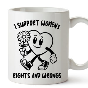 I Support Women's Rights and Wrongs Svg, Women's Rights Svg, Funny Heart Design Png, Feminism Svg, Funny Women Png, Commercial Use image 4