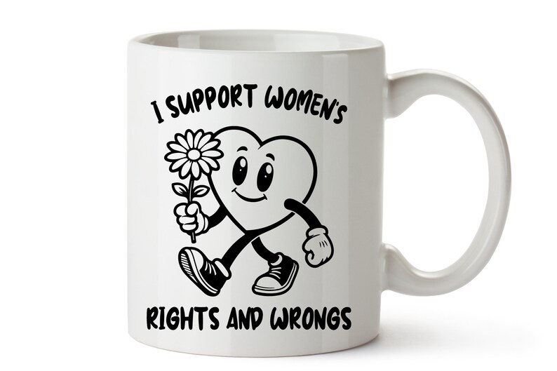 I Support Women's Rights and Wrongs Svg, Women's Rights Svg, Funny Heart Design Png, Feminism Svg, Funny Women Png, Commercial Use image 4