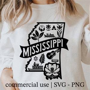 Mississippi Svg, State Svg, Mississippi Outline, Mississippi Shirt Design, Mississippi Png, Mississippi Svg Black and White, Commercial Use