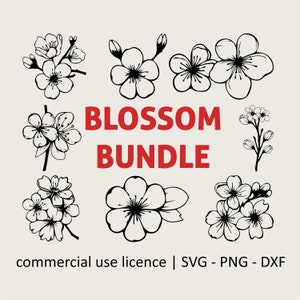 花束 SVG、ワイルドフラワー PNG、花束 SVG、ボヘミアンフラワー SVG、桜 DXF、クリカットカットファイル、商用利用ライセンス